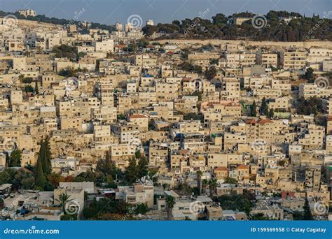 View of Stone Houses of Jerusalem in Israel Palestine Stock Photo ...