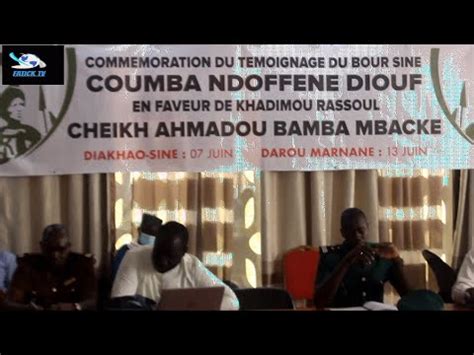 CRD COMMEMORATION DU BOUR SINE COUMBA NDOFFENE DIOUF YouTube