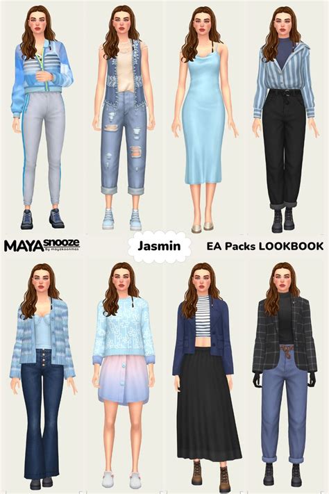 The Sims4 TS4 NOCC LOOKBOOK IDEA In 2024 Sims 4 Clothing Cute Sims 4