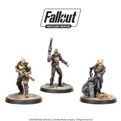 Fallout Wasteland Warfare Wargame Miniatures Ack Ack Sinjin And Avery