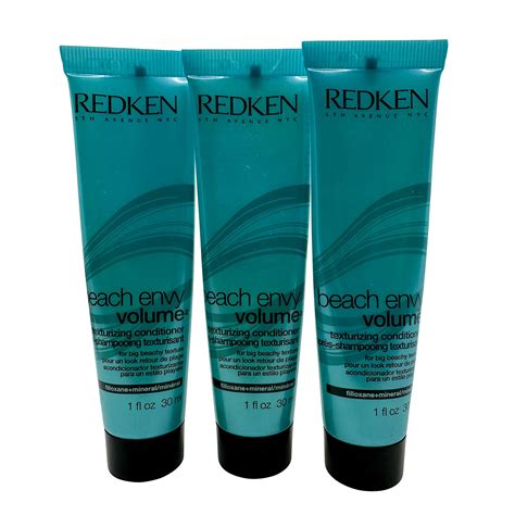 Redken Beach Envy Volume Texturizing Conditioner All Hair Types 1 Oz Set Of 3