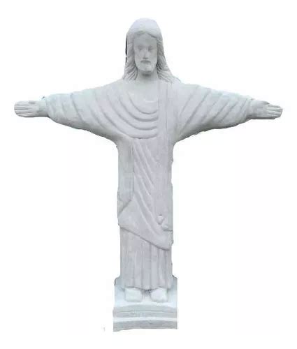 Estatua Cristo Redentor Em Cimento 76cm