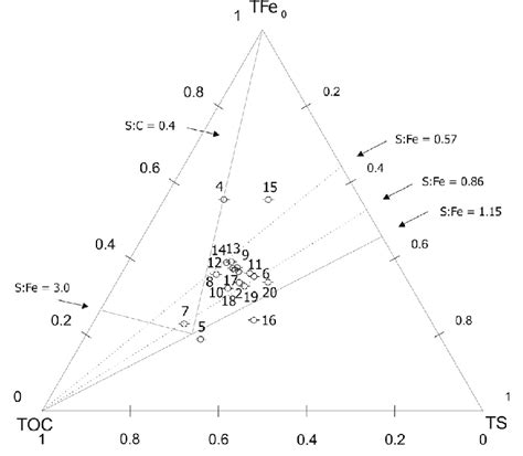 Tfe Ts Toc Ternary Diagrams For Samples From Guanabara Bay Showing Key