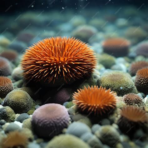 Premium AI Image | Sea Urchins Revealed Spines Secrets and the Harmony