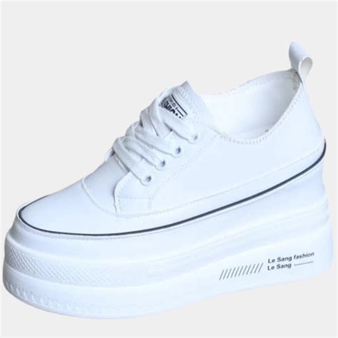 White Platform Sneakers For Women | CYBER TECHWEAR®