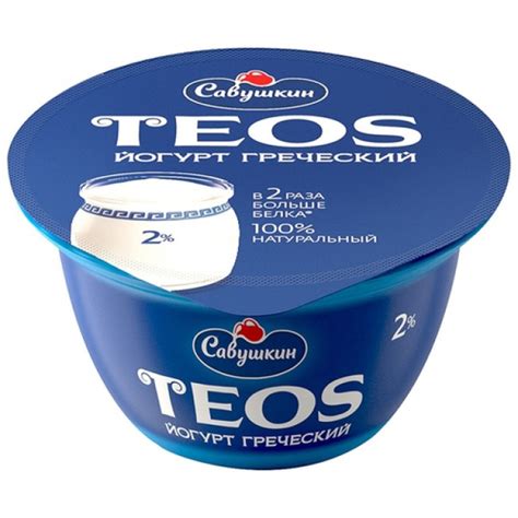 Йогурт Teos Греческий 140 г. купить по цене 70 р ☛ Доставка по СПБ и ...