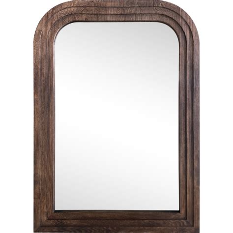 Harper Brown Wooden Arch Wall Mirror Wilko