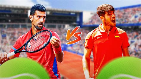 Novak Djokovic Vs Carlos Alcaraz 2024 Olympics Tennis Gold Medal Match