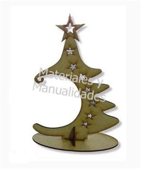 ÁRBOL NAVIDAD EN MADERA MDF PARA ADORNOS Y DECORACIÓN FOMY MATERIALES