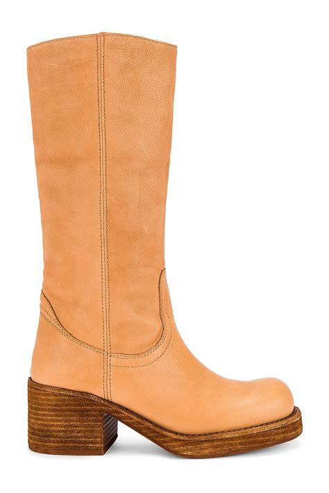 Jeffrey Campbell Reflect Boot In Natural Tan Stack REVOLVE