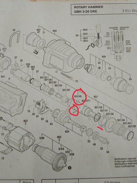 Jual Part GBH 2 20 DRE Hammer Drill Bor Bosch Di Lapak Bosch Part