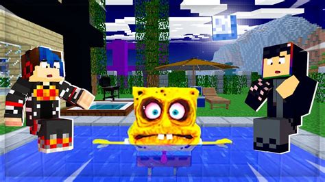 Aparece Bob Esponja Exe En Mi Casa En Minecraft Youtube