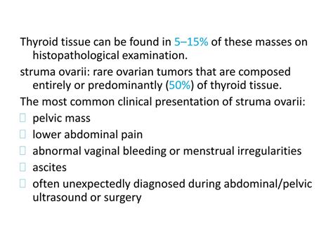 Ppt Papillary Thyroid Carcinoma In Struma Ovarii Powerpoint