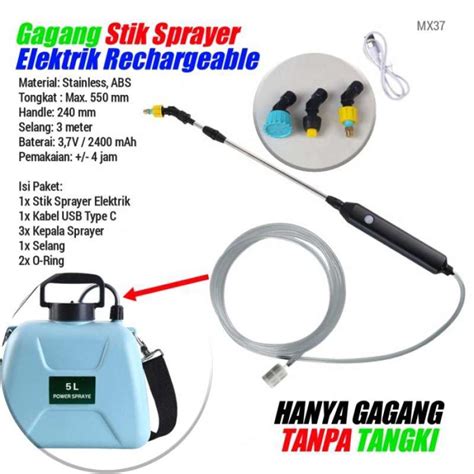 Jual Tangki Sprayer Semprot Air Elektrik 5 Liter Semprotan Hama Tanaman