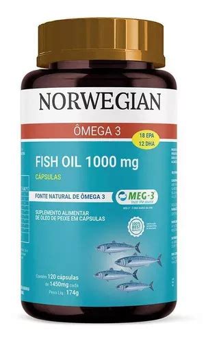 Suplemento en cápsulas Sidney Oliveira Ômega 3 Norwegian 1000Mg 120