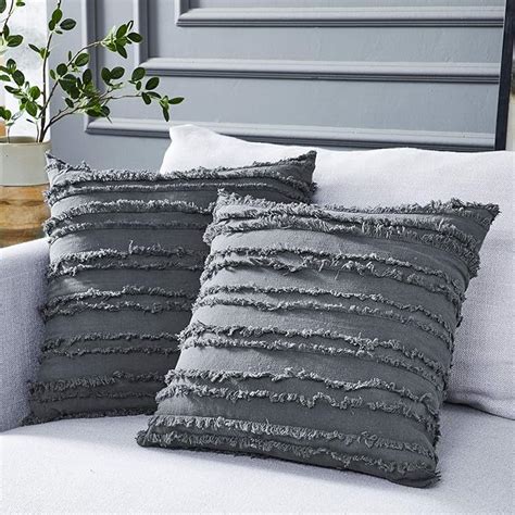 Amazon Longhui Bedding Grey Throw Pillow Cover For Couch Sofa Bed