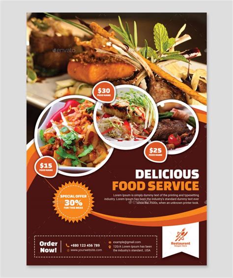 Food Flyer Template Psd Ksioks