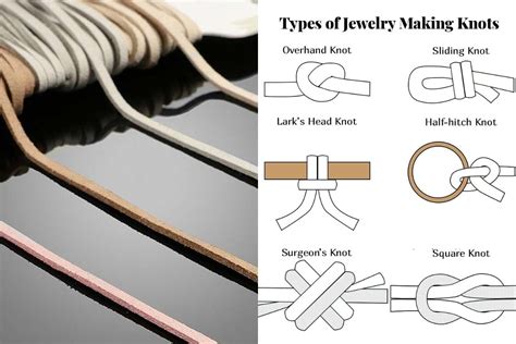 How To Tie Leather Cord? Different Types of Jewelry Knots - Beadnova