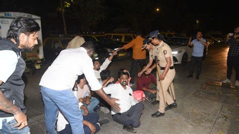 In Photos Aap Alleges Police Brutality During Protest Against Kejriwal