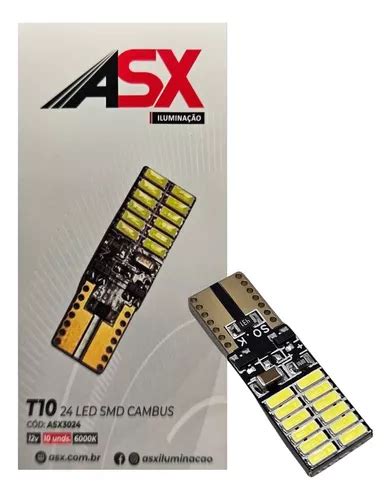 Par L Mpada Led Pingo T Canbus Led Smd Asx Mercadolivre