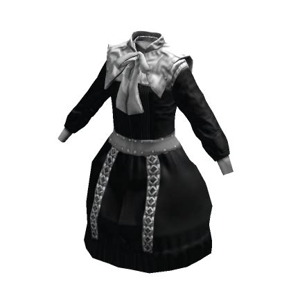 Maid Dress Black White Roblox ID Code