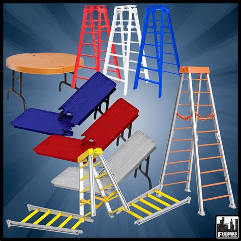 Deluxe Table & Ladder Deal for WWE Wrestling Action Figures - Figures ...