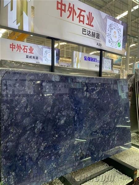 Brazil Blue Sodalite Granite Polished Big Slabs For Initerior Use From