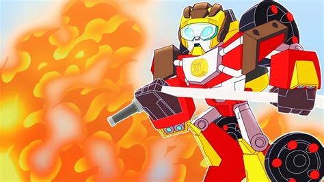 Transformers Hot Shot Joins The Rescue Bots Double Episode