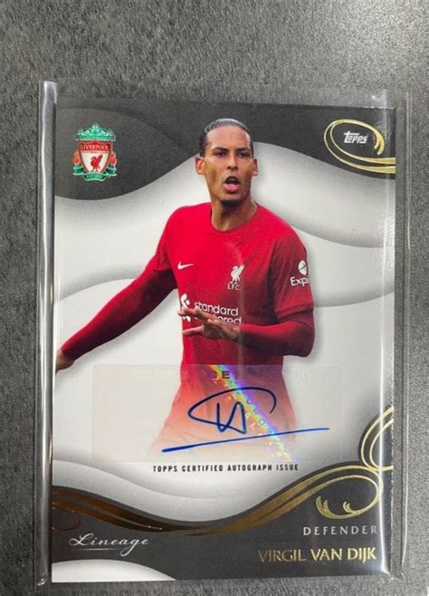 2023 Topps Lineage Virgil Van Dijk Auto Soccer Card Liverpool Hobbies