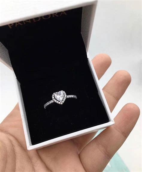 Elevated Heart Ring 100 925 Sterling Silver CZ Pandora Etsy