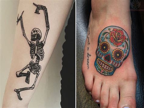 9 Eye-Catching Skeleton Tattoo Designs, Ideas And Meanings