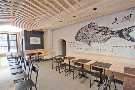 Sushi Wall Mural Japanese Restaurant Interior Design