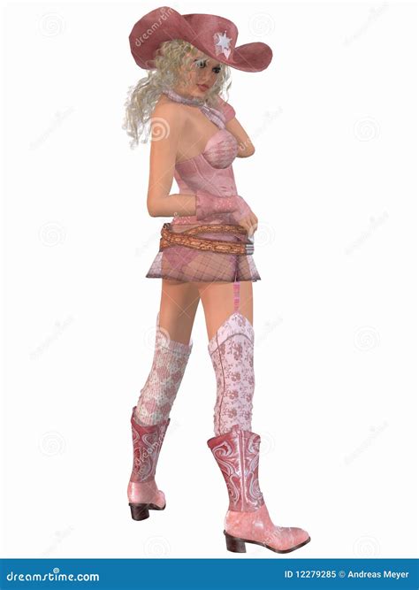 Cowgirl Stock Illustration Illustration Of Beautiful 12279285