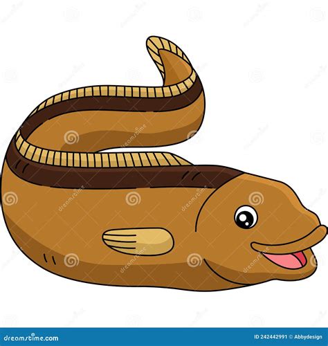 Eel Cartoon Colored Clipart Illustration Stock Vector Illustration Of