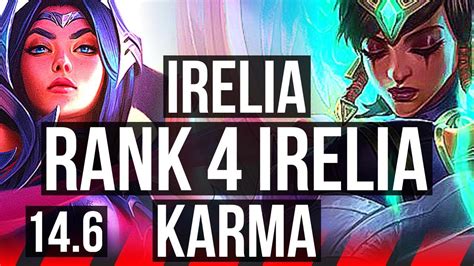 Irelia Vs Karma Top Rank Irelia Solo Kills Rank Tr