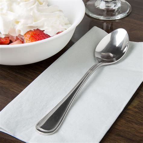 Regal Flatware Stainless Steel Dessert Spoon 12 Pack