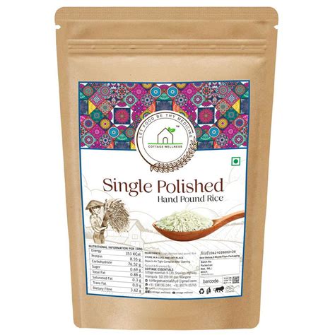 Hand Pound Single Polished Rice – 1 kg - Cottage Wellness