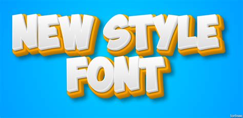 New Style Font Text Effect and Logo Design Font