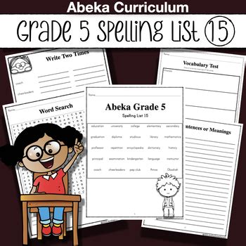 Abeka Spelling Vocabulary Poetry Th Ed List Education