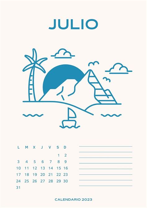 Plantilla Calendario Mensual Boho Minimalista Nude Templates By