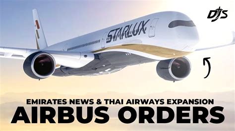 Airbus Orders Emirates News Thai Airways Expansion YouTube