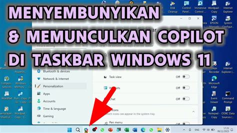 Cara Menghilangkan And Memunculkan Copilot Di Taskbar Win 11 Youtube