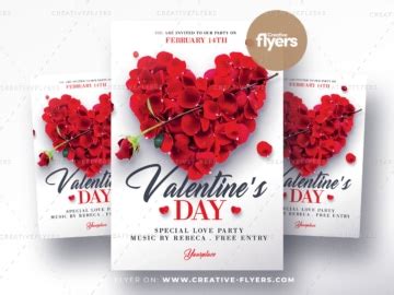 Valentine's Day Flyer PSD for Download - Creative Flyers