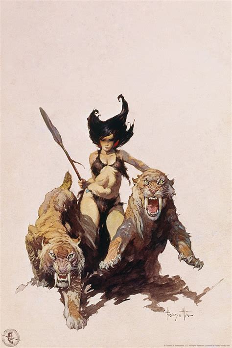 Buy The Huntress By Frank Frazetta Wall Art Gothic Fantasy Decor Frank