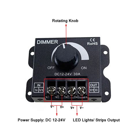 Aeled Dimmer Lampu Led One Color Brightness Controller V A