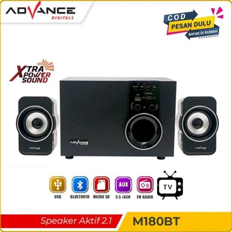 Speaker Multimedia Advance M Bt Speaker Aktif Bluetooth Subwoofer