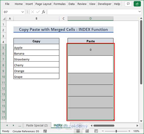 How To Copy And Paste In Excel With Merged Cells 2 Methods