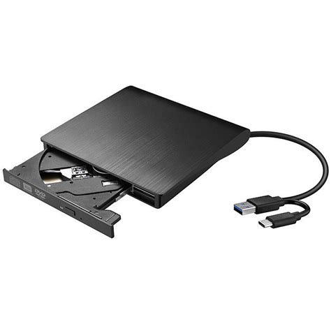 George External DVD Drive With USB 3.0 Type C Portable DVD+/ RW Drive ...