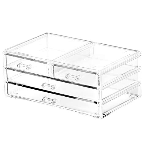 Buy Stackable Storage Containers Box With Pull Out Drawer Stacking