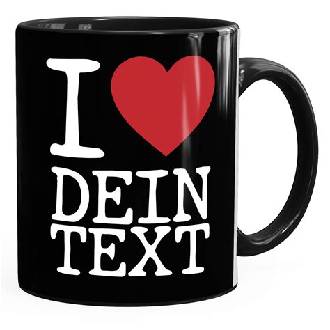 Kaffee Tasse I Love You Personalisierbar Anpassbar Mit Wunsch Namen